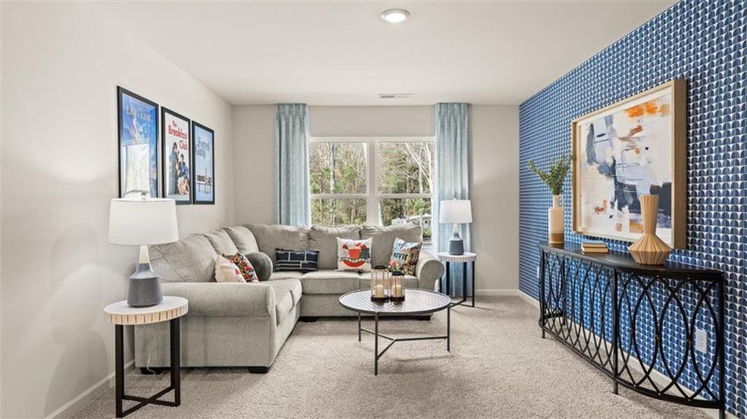Furnished interior view inside a new home in Jackson Landing, Jefferson (Image 23).