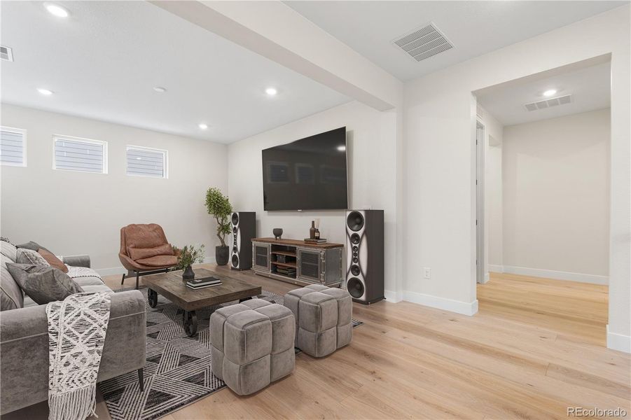 Furnished interior view inside a new home in Autograph at Lyric, Lone Tree (Image 20).