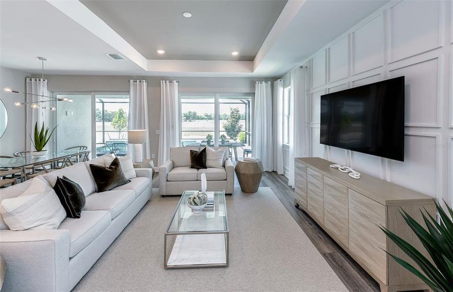 Furnished interior view inside a new home in BeachWalk by Manasota Key, Englewood (Image 26).
