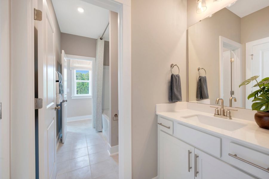 Representative furnished interior of a home built from the Collins by Beazer Homes in Friendship Village, Apex (Image 27).
