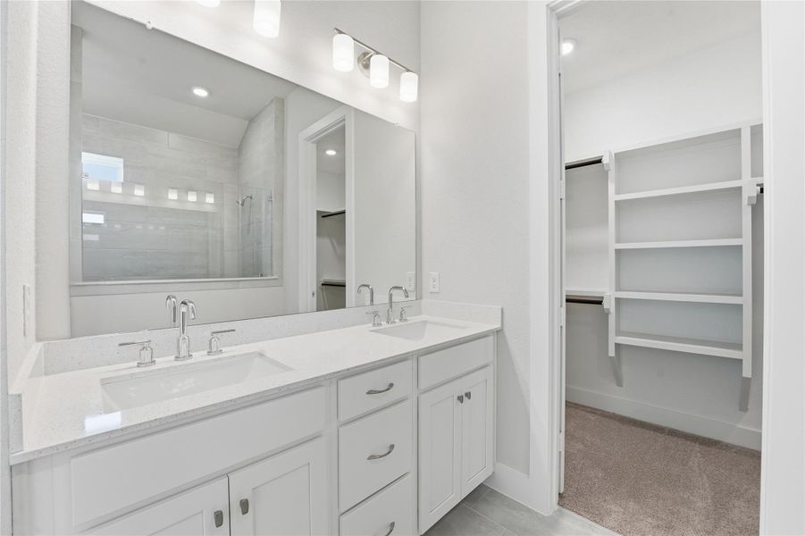 Furnished interior view inside a new home in Bridgeland, Cypress (Image 4).