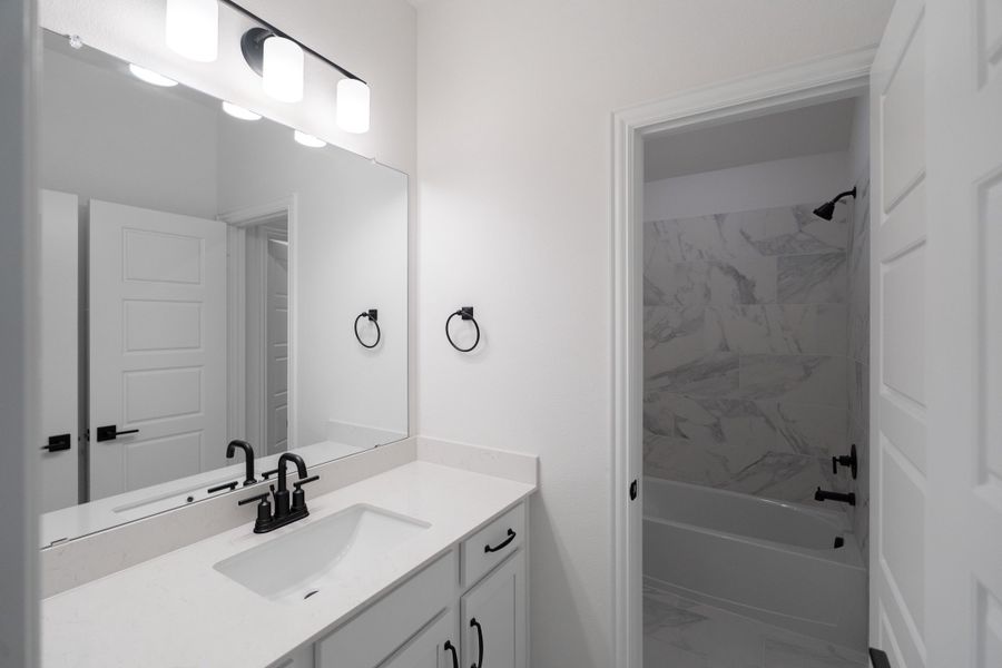 Furnished interior view inside a new home in Valencia on the Lake, Little Elm (Image 13).