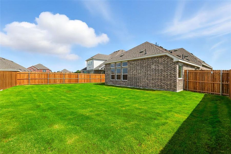 View of fenced backyard View of fenced backyard