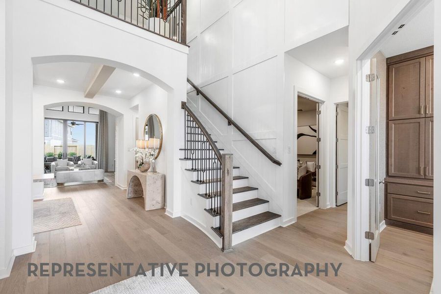 Furnished interior view inside a new home in Santa Rita Ranch, Liberty Hill (Image 11).
