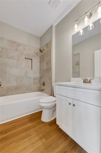 Furnished interior view inside a new home in , Hampton (Image 12).