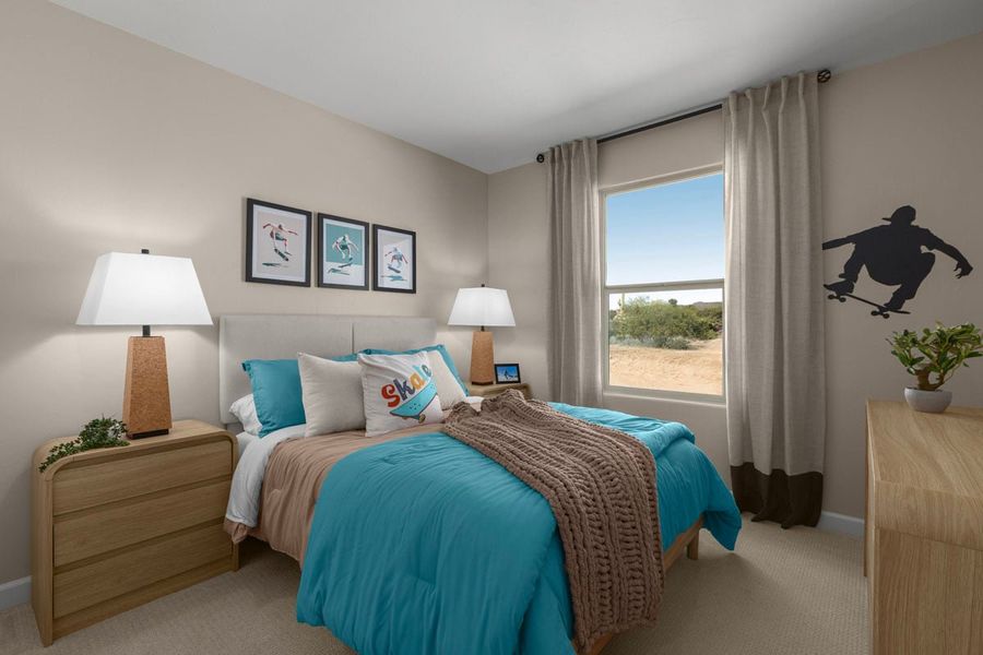 Representative furnished interior of a home built from the 1765 Modeled by KB Home in Enclaves at Tumamoc, Tucson (Image 11).