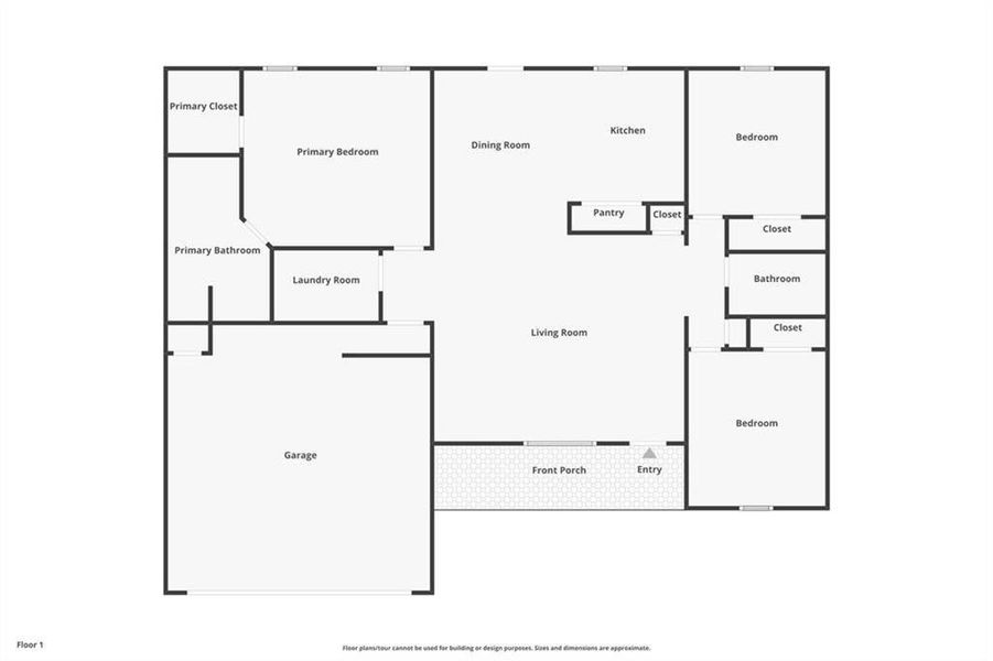 2D floor plan layout of this home in , Mount Airy, GA (Image 3).