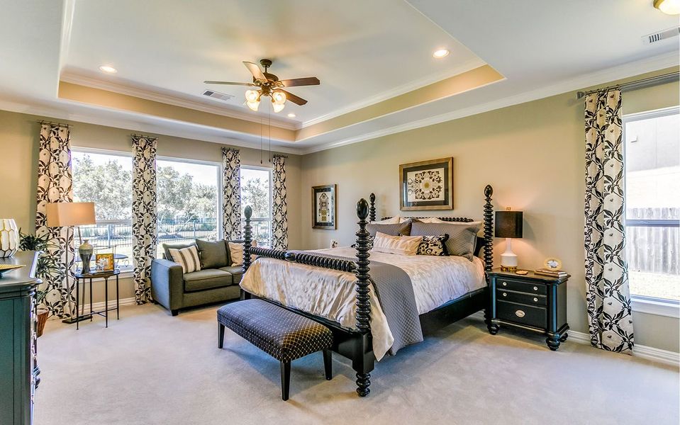 Furnished interior view inside a new home in Marvida, Cypress (Image 18).