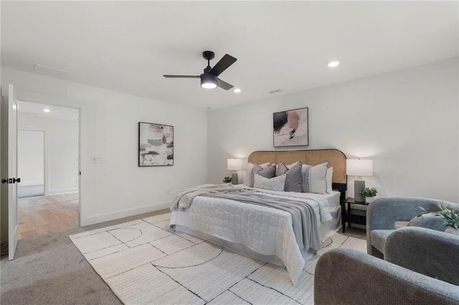 Furnished interior view inside a new home in , Atlanta (Image 47).