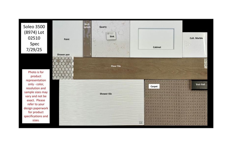 Sample of building materials used in homes in Soleo, San Tan Valley (Image 28). Sample of building materials used in homes in Soleo, San Tan Valley (Image 28).