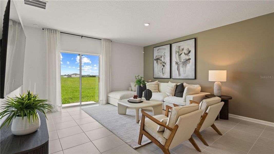Furnished interior view inside a new home in Wynnstone, Davenport (Image 4). Furnished interior view inside a new home in Wynnstone, Davenport (Image 4).