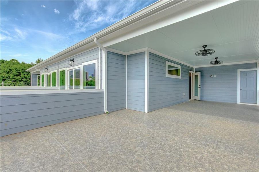 Exterior details and patio area of a home in , Atlanta (Image 30).