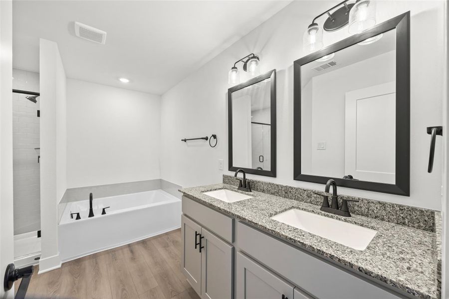 Furnished interior view inside a new home in River Ranch Trails, Dayton (Image 7). Furnished interior view inside a new home in River Ranch Trails, Dayton (Image 7).