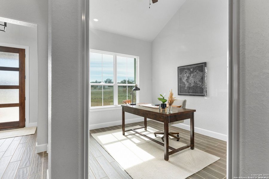 Furnished interior view inside a new home in , Spring Branch (Image 34).