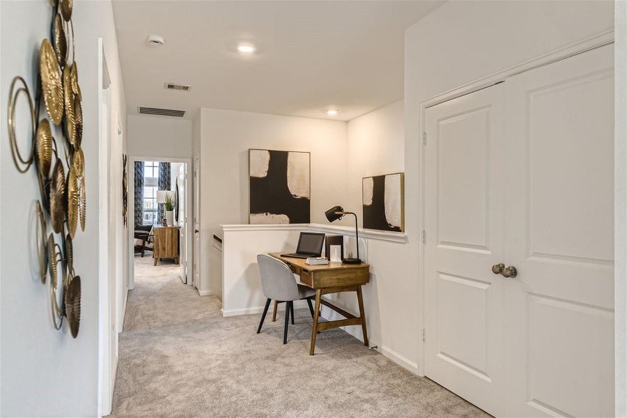 Furnished interior view inside a new home in Bridgeland, Cypress (Image 15).