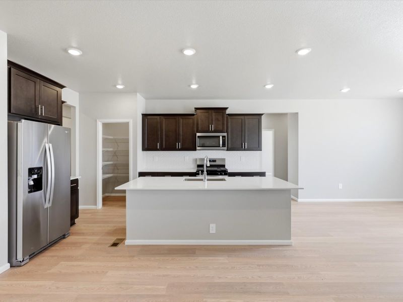 Furnished interior view inside a new home in Poudre Heights: The Alpine Collection, Windsor (Image 3).