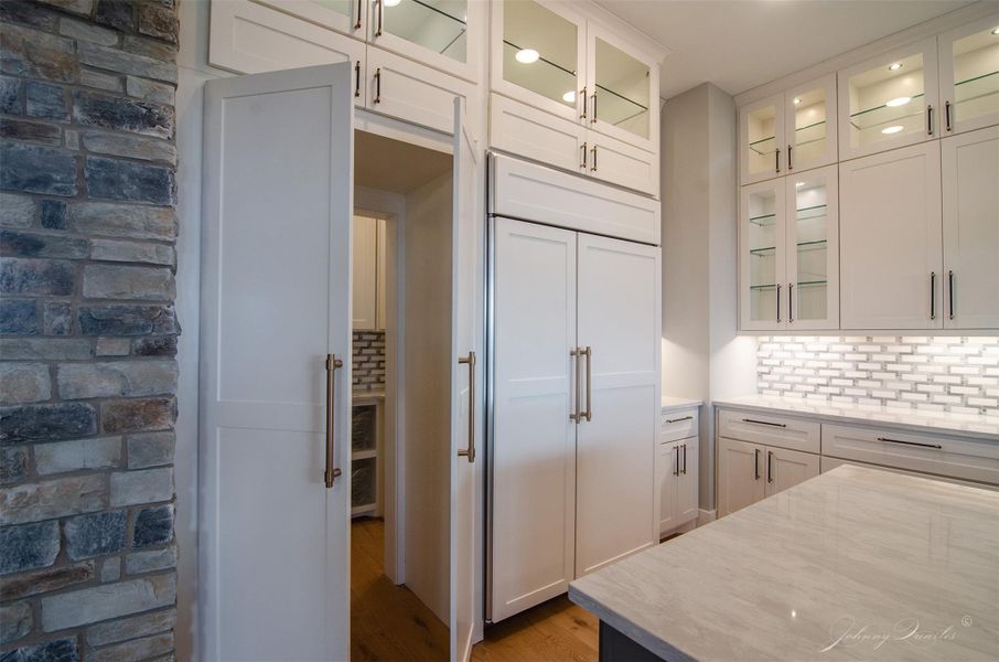 Pantry Doors opened Pantry Doors opened