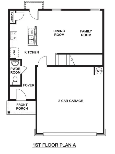 2D floor plan layout of this home in California Meadows, Arlington, TX (Image 2).
