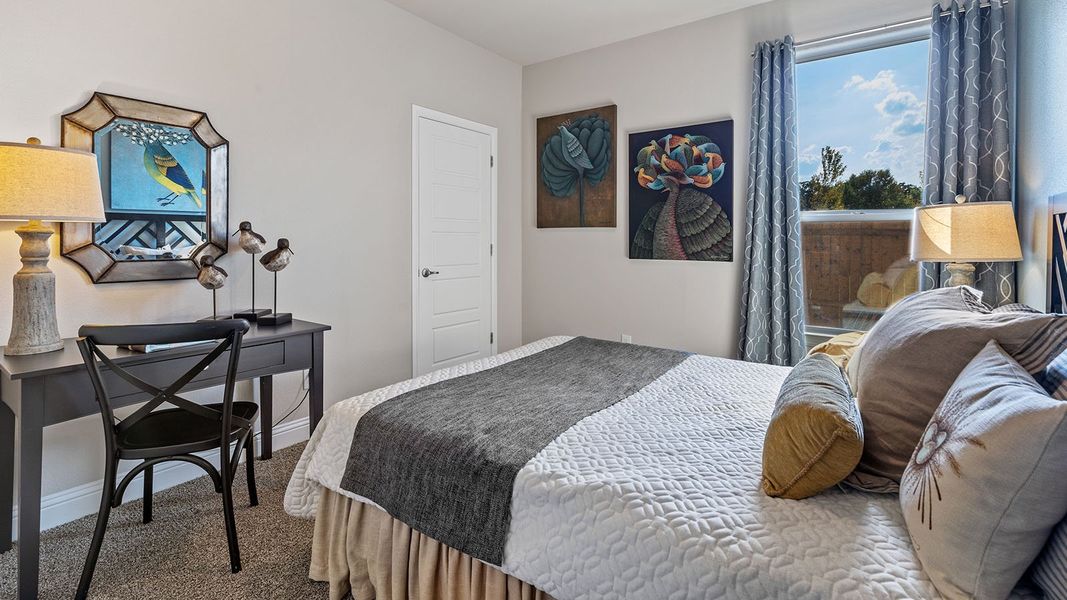 Furnished interior view inside a new home in Eagle Creek, Denton (Image 25). Furnished interior view inside a new home in Eagle Creek, Denton (Image 25).