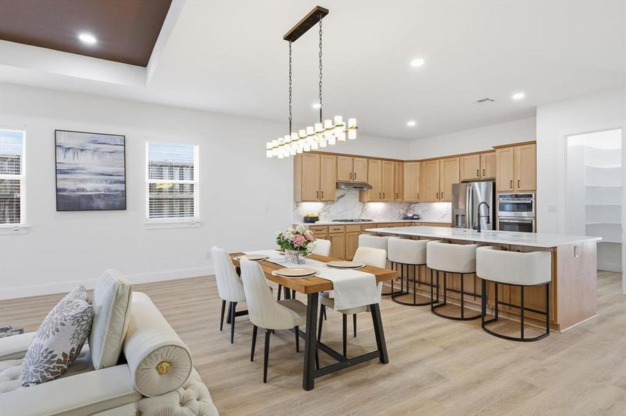 Furnished interior view inside a new home in , Denton (Image 30).