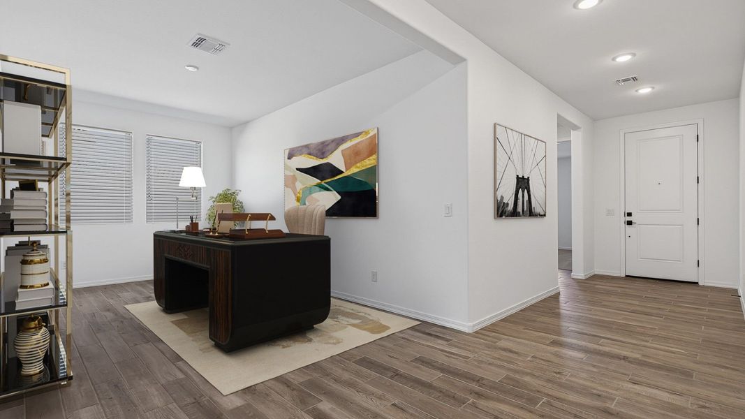 Furnished interior view inside a new home in The Grove at El Cidro, Goodyear (Image 9).