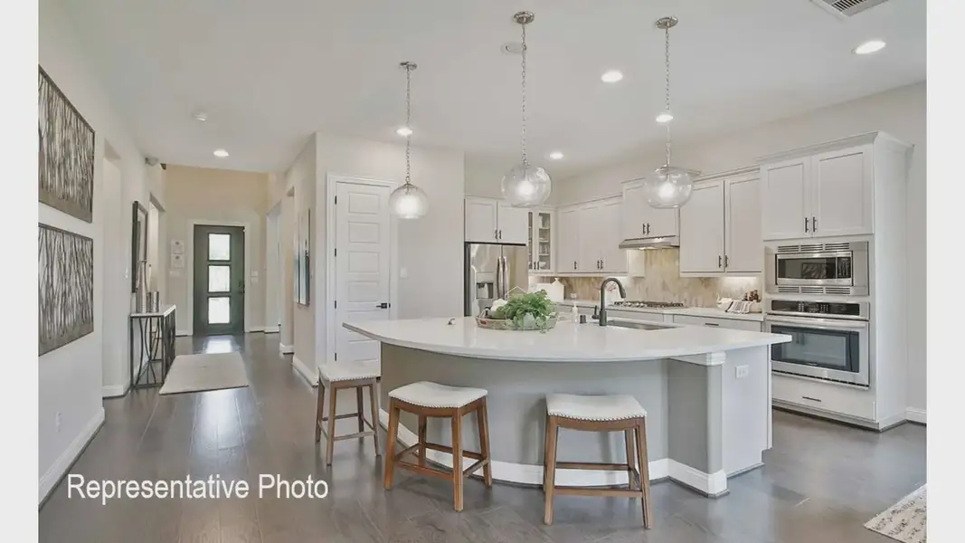 Furnished interior view inside a new home in Hulen Trails, Fort Worth (Image 4).