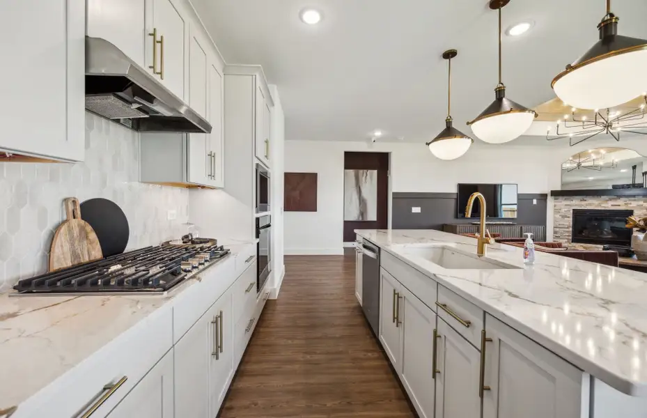 Spacious kitchen with abundant cabinet space
