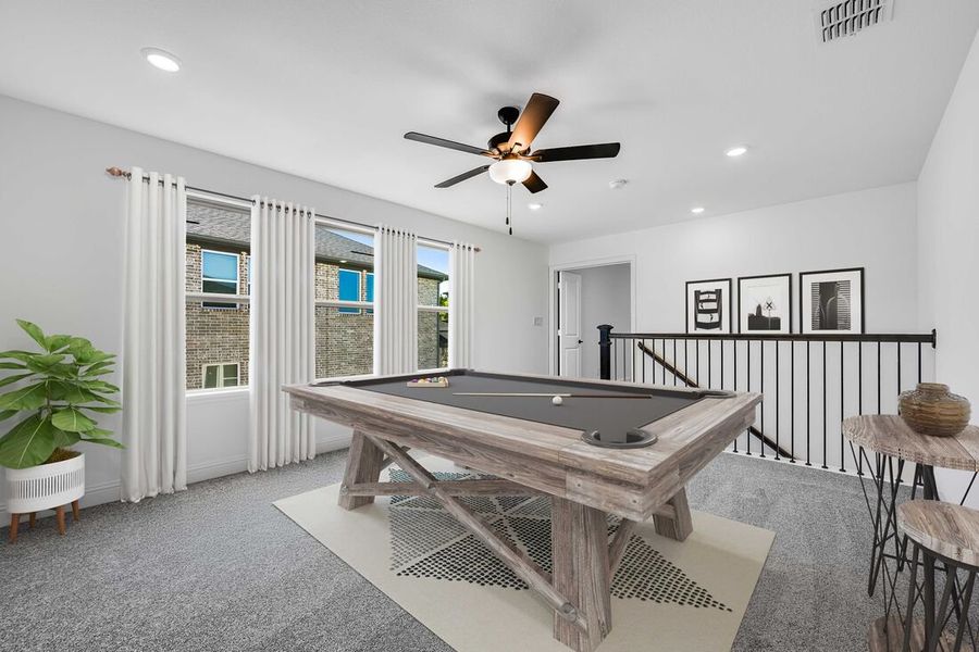 Representative furnished interior of a home built from the Camelia by Taylor Morrison in Stoneridge, Melissa (Image 10).