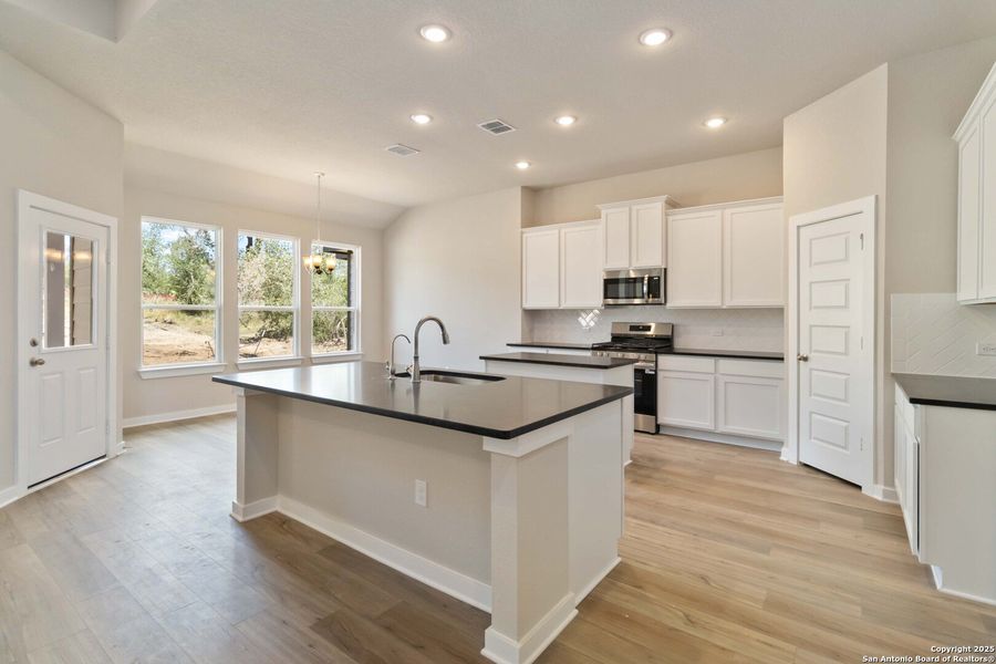 Furnished interior view inside a new home in Jordan's Ranch, San Antonio (Image 4). Furnished interior view inside a new home in Jordan's Ranch, San Antonio (Image 4).