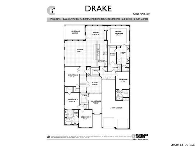 2D floor plan layout of this home in , Boerne, TX (Image 5).