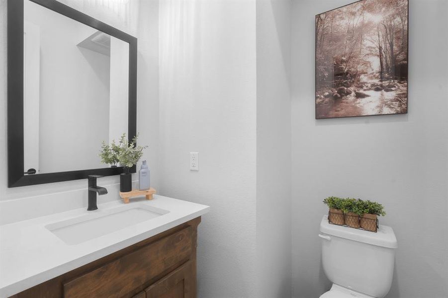 Furnished interior view inside a new home in Pecan Square, Northlake (Image 22).