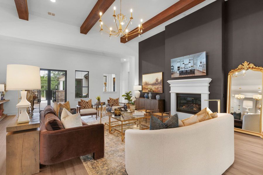 Furnished interior view inside a new home in Enchanted Bluff, Garden Ridge (Image 10).