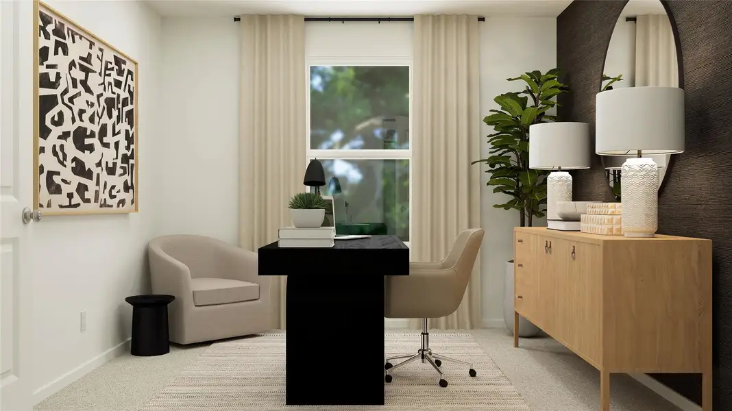 Furnished interior view inside a new home in Firefly Pointe, Hutto (Image 4).