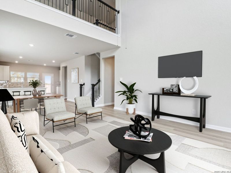 Furnished interior view inside a new home in Royal Crest, San Antonio (Image 8).