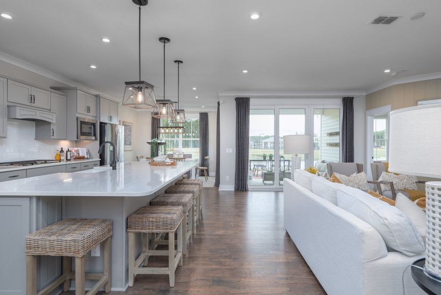 Kitchen with island