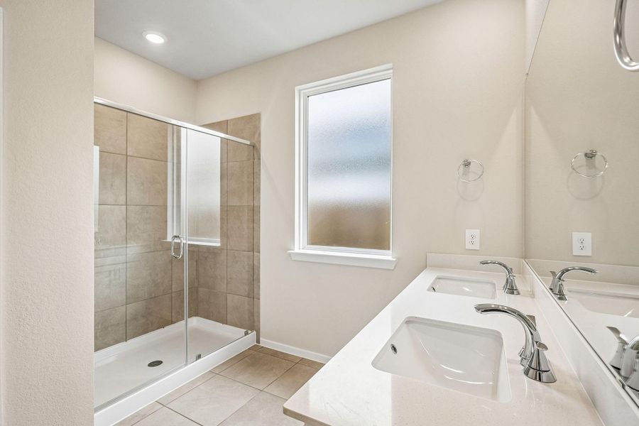 Furnished interior view inside a new home in Riviera Pines - Premier Series, Huffman (Image 9).