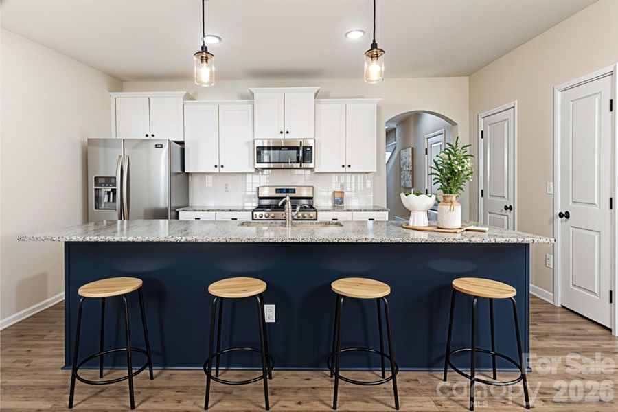 Furnished interior view inside a new home in , Charlotte (Image 4).