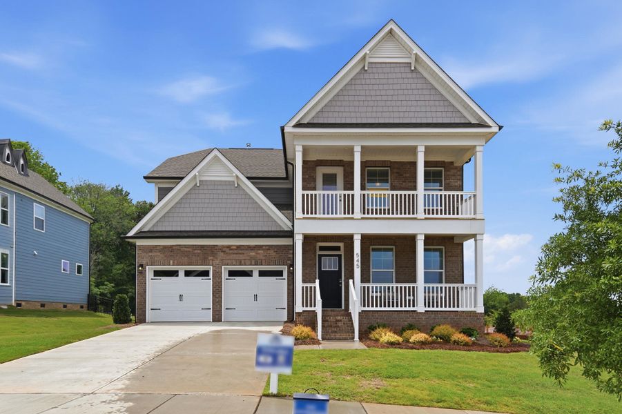 Front exterior of a new home in Waterford Commons, Rock Hill, SC, highlighting curb appeal (Image 1). Front exterior of a new home in Waterford Commons, Rock Hill, SC, highlighting curb appeal (Image 1).