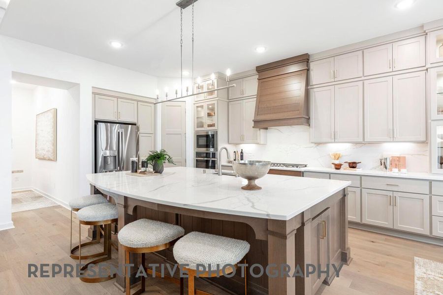 Furnished interior view inside a new home in Santa Rita Ranch, Liberty Hill (Image 15).