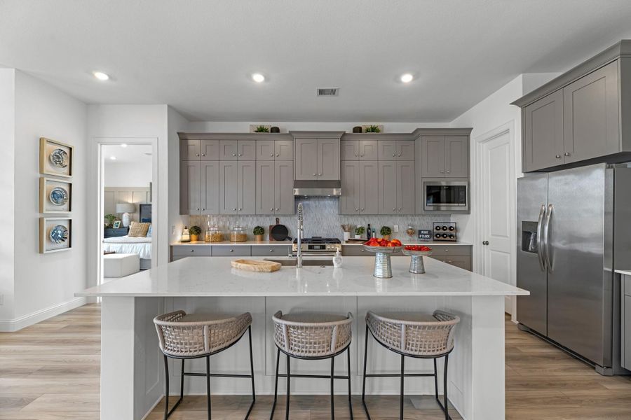 Furnished interior view inside a new home in , League City (Image 26).