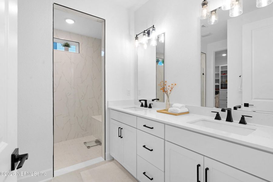 Furnished interior view inside a new home in TrailMark, St. Augustine (Image 19).