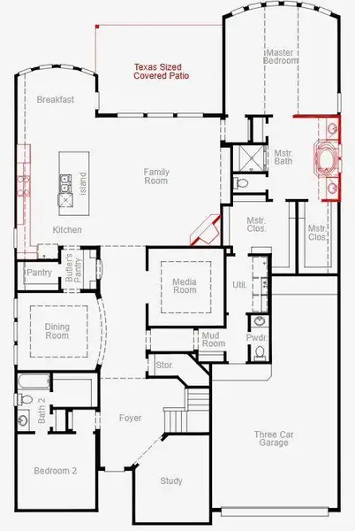 2D floor plan layout of this home in , Spring, TX (Image 4). 2D floor plan layout of this home in , Spring, TX (Image 4).