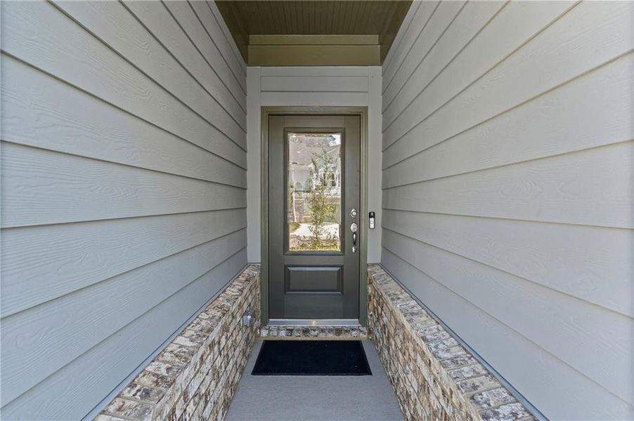 Exterior details and patio area of a home in Ansley Towns, Cumming (Image 3). Exterior details and patio area of a home in Ansley Towns, Cumming (Image 3).