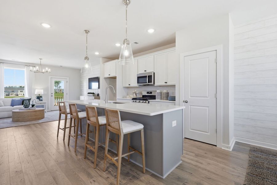 Kitchen and Family Room