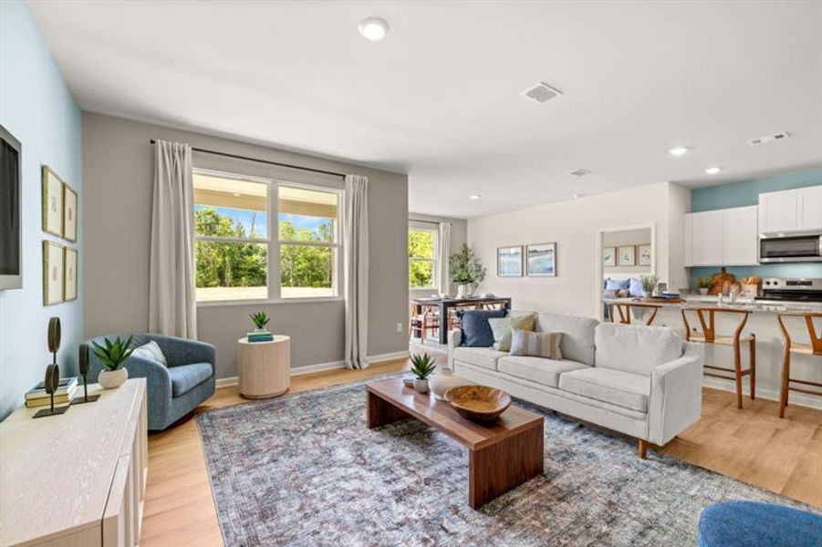 Furnished interior view inside a new home in Northberry, Rome (Image 38).