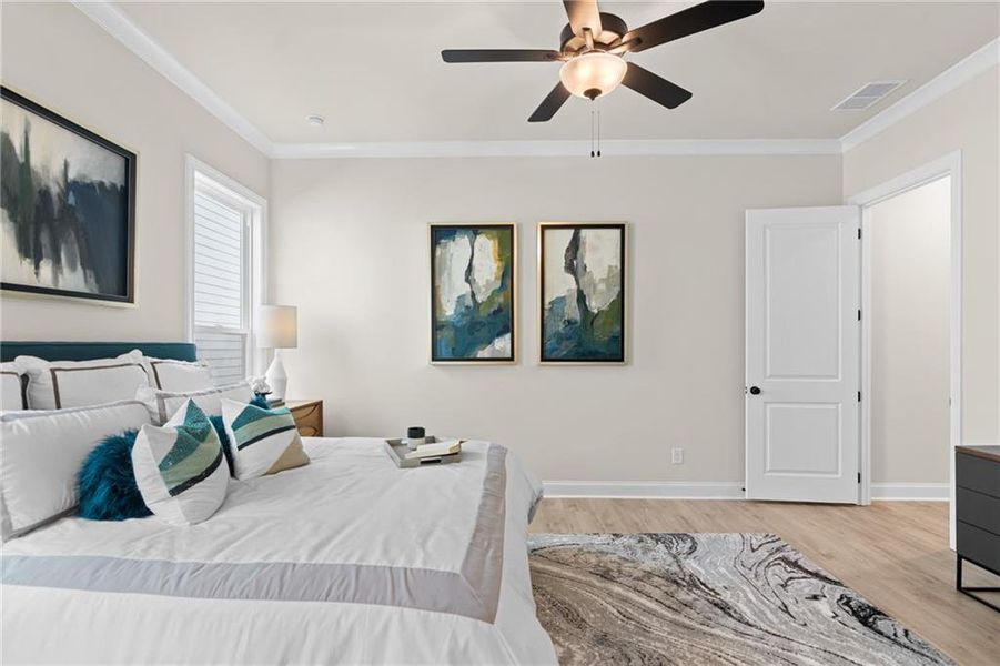 Furnished interior view inside a new home in Promenade at Sawnee Village, Cumming (Image 6).