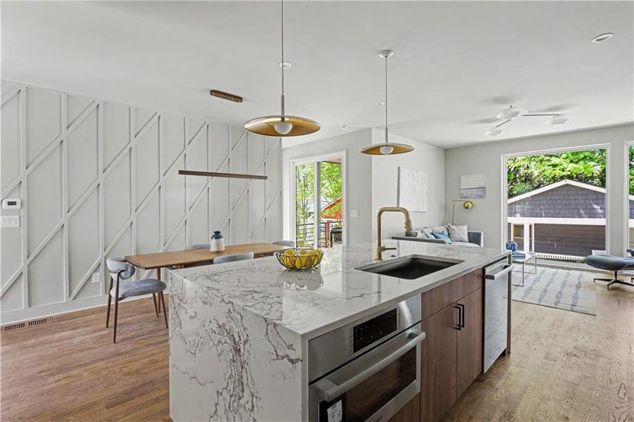 Furnished interior view inside a new home in , Atlanta (Image 12).