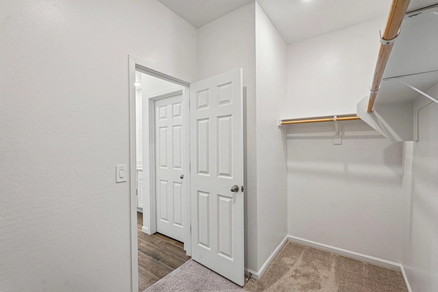 Primary walk in closet