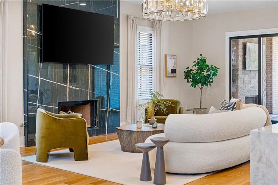 Furnished interior view inside a new home in , Atlanta (Image 20). Furnished interior view inside a new home in , Atlanta (Image 20).