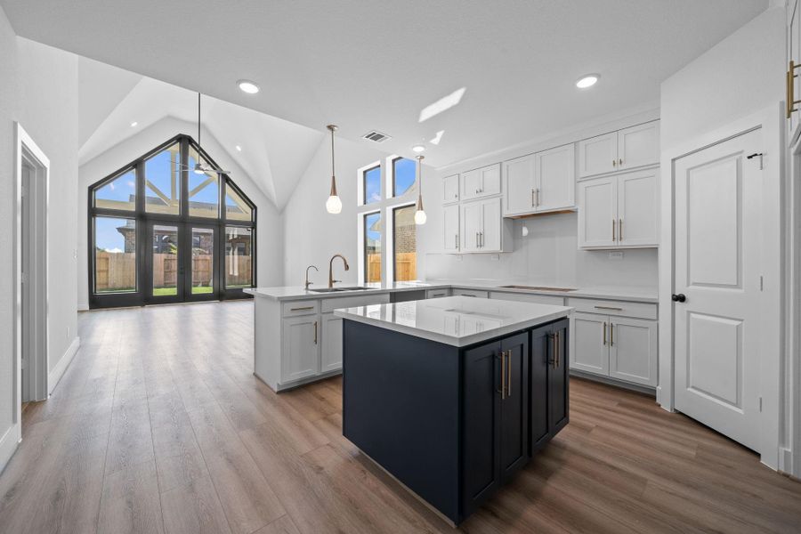 Beautiful view of your accent wall and showcases the open concept floor plan. Beautiful view of your accent wall and showcases the open concept floor plan.